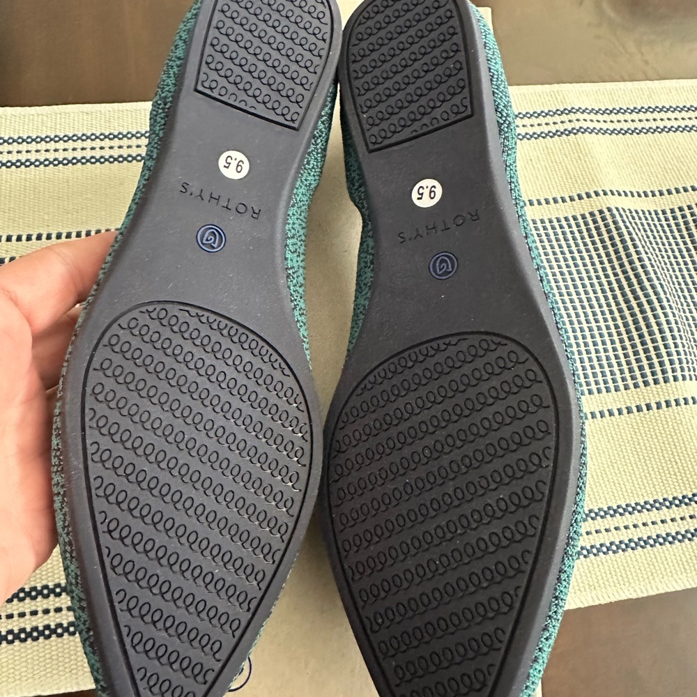 Rothy's Spruce Python Women's Point Flats (RETIRE… - image 2